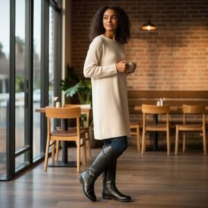 Frye Riding Boots Womens US 6 Goodyear Welt  Black Leather Dorado Spain 77560